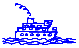 Drawing of a ferry