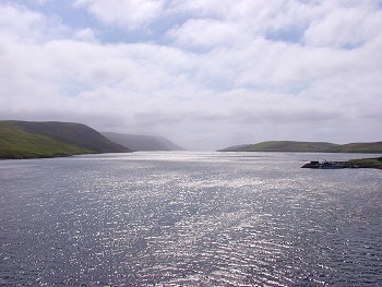 Picture of the view from the bridge to Trondra