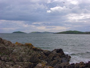 Picture of the view from the coastal path at Rockcliffe