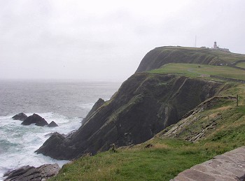 Picture of the cliffs with the lighthouse