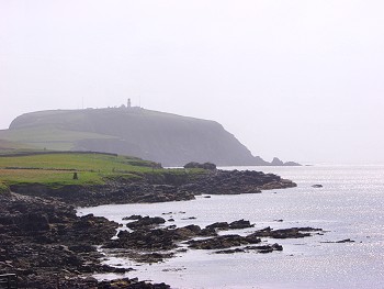 Picture of Sumburgh Head in the haze