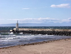 Picture of the view from Girvan to Arran