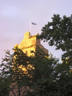 Picture of St John's tower in the evening sun