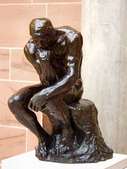 Picture of August Rodin's' sculpture The Thinker