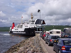 Picture of the ferry arriving at the terminal