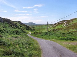 Picture of the road to Oronsay