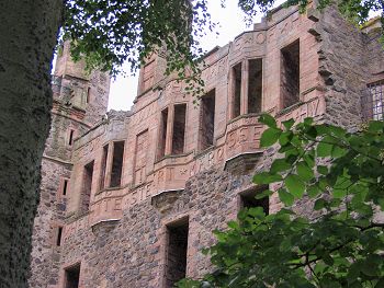Picture of windows at Huntly Castle