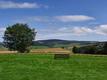 Picture of the view from Kildrummy Castle