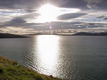 Picture of the sunset over Taransay