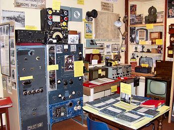 Picture of exhibits at the Orkney Wireless Museum